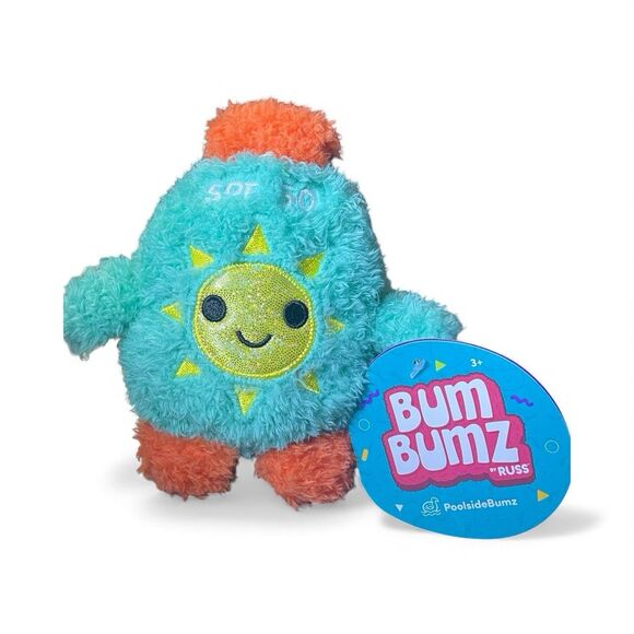 NWT Russ BumBumz PoolsideBumz Sol the Sunscreen Plush Toy - Picture 1 of 4